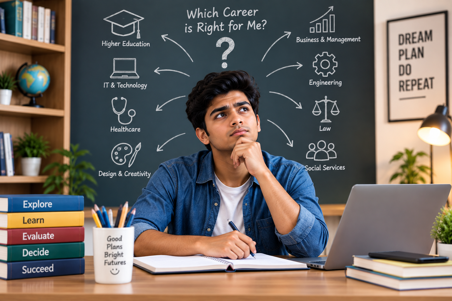 College student developing communication and career readiness skills